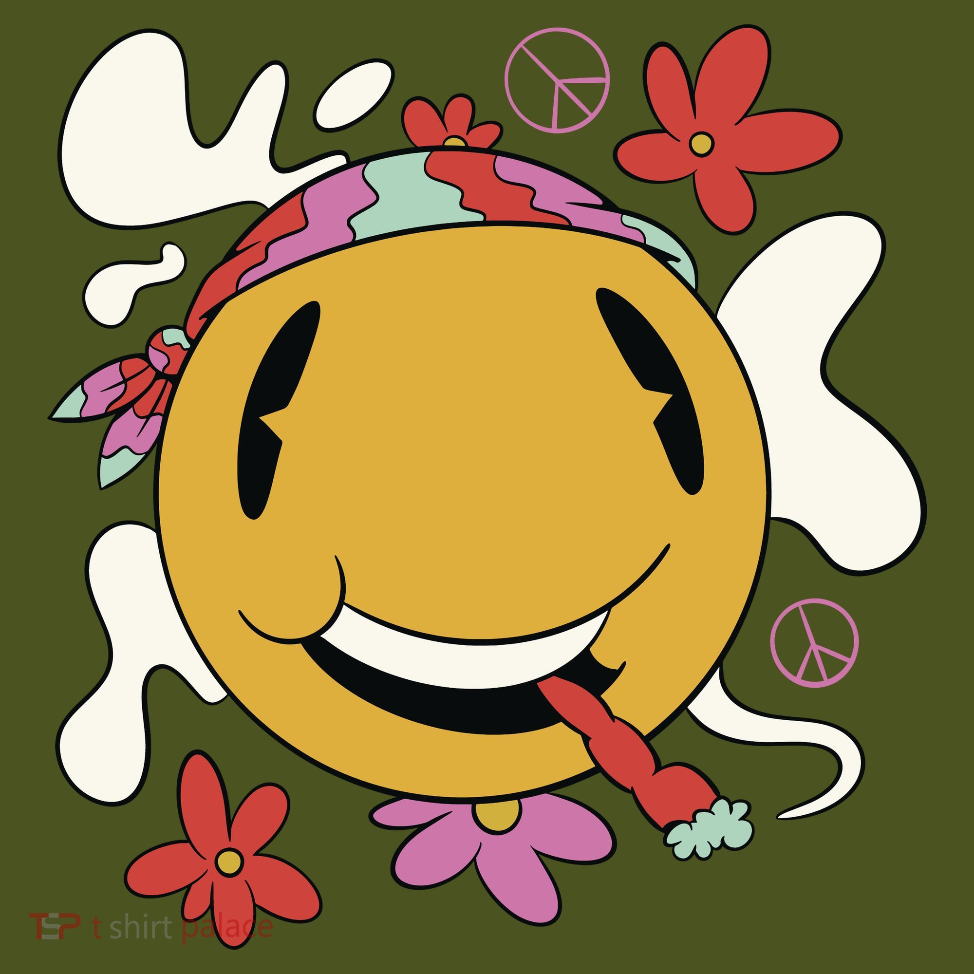 Happy Hippie Smoke Mousepad