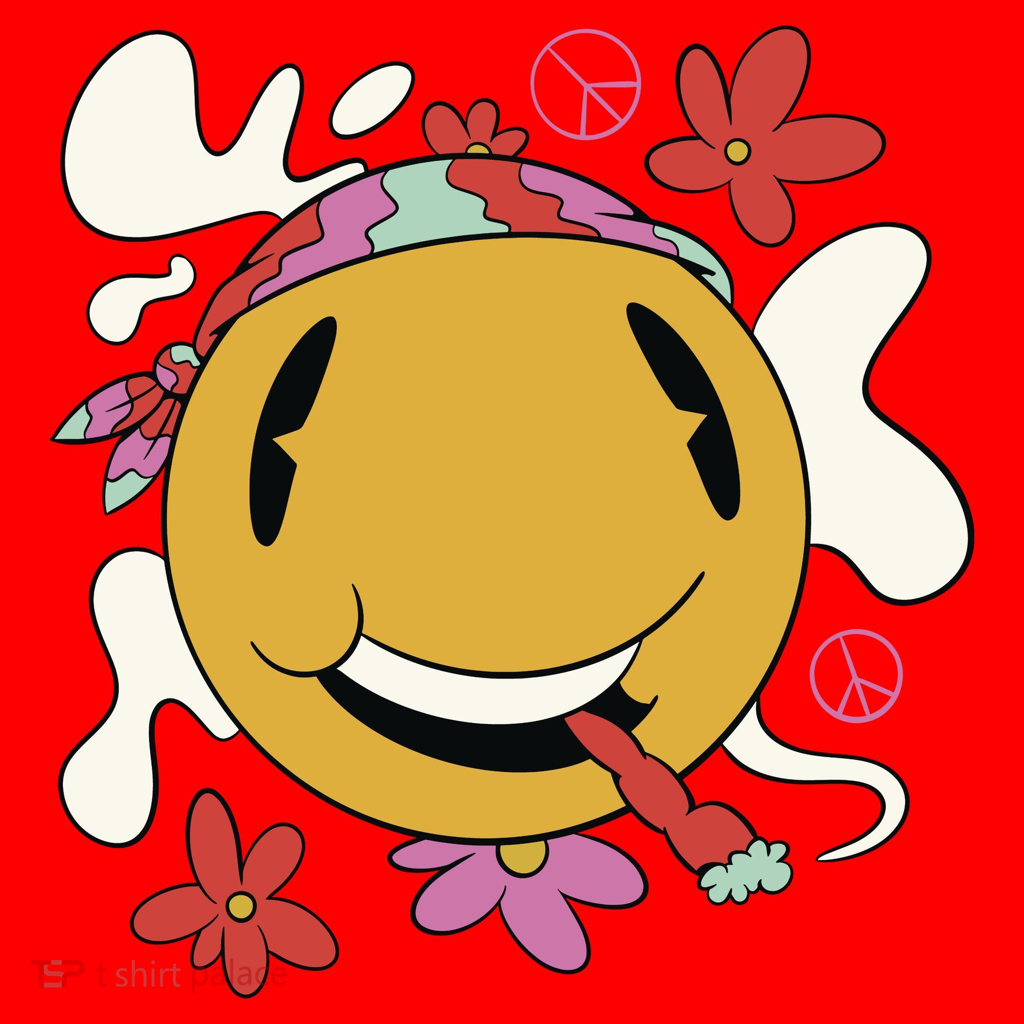 Happy Hippie Smoke Santa Hat