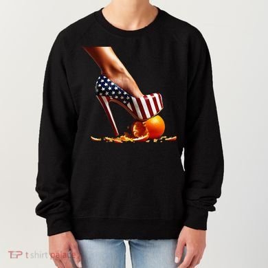 High Heels Squash Oranges; Kamala Harris Election Women's Sweatshirt