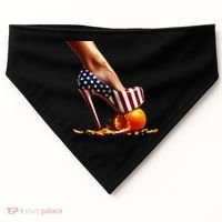 High Heels Squash Oranges; Kamala Harris Election USA-Made Doggie Bandana thumb 0