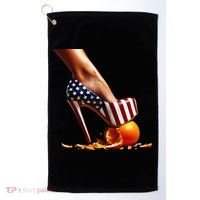 High Heels Squash Oranges; Kamala Harris Election Golf Towel thumb 0