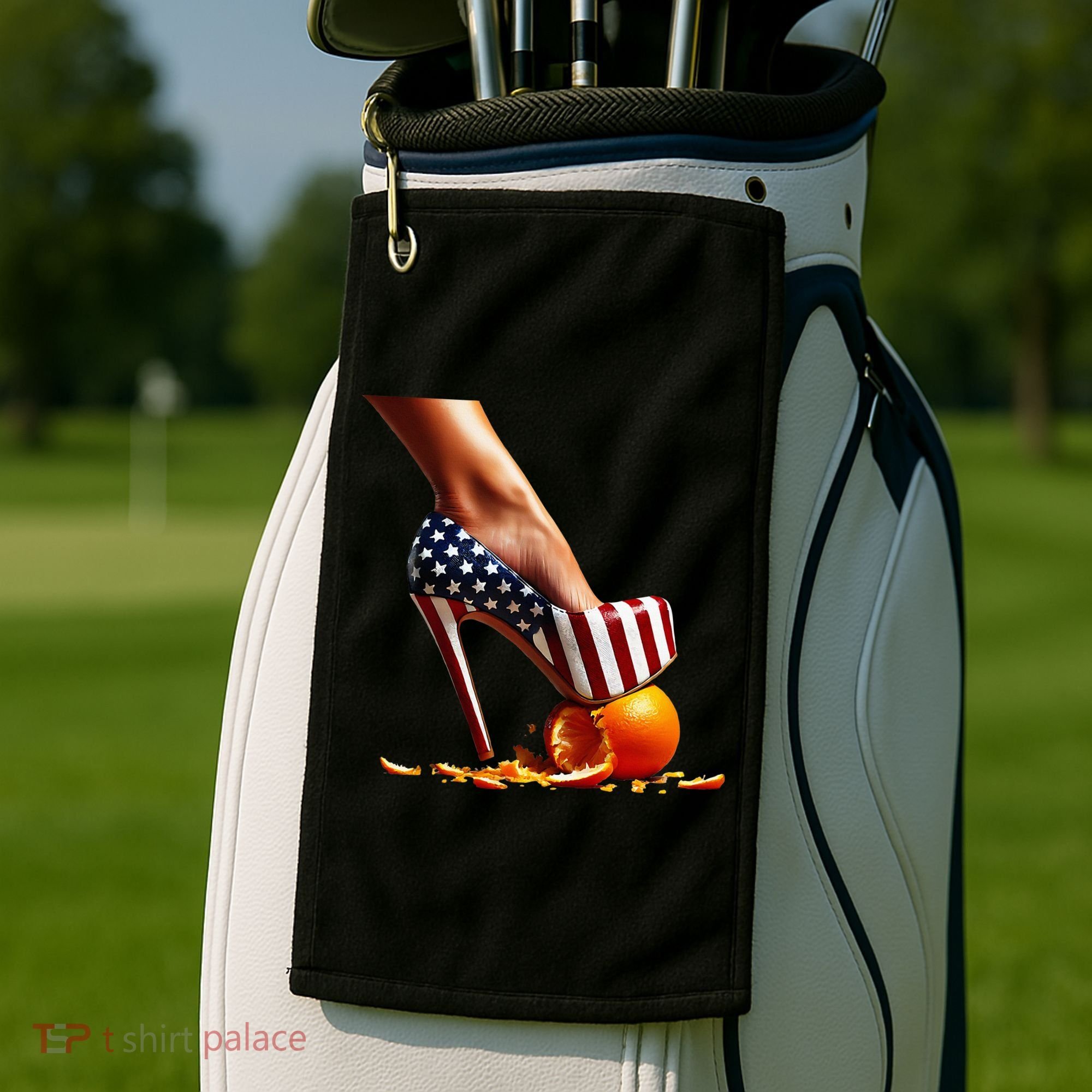 High Heels Squash Oranges; Kamala Harris Election Golf Towel