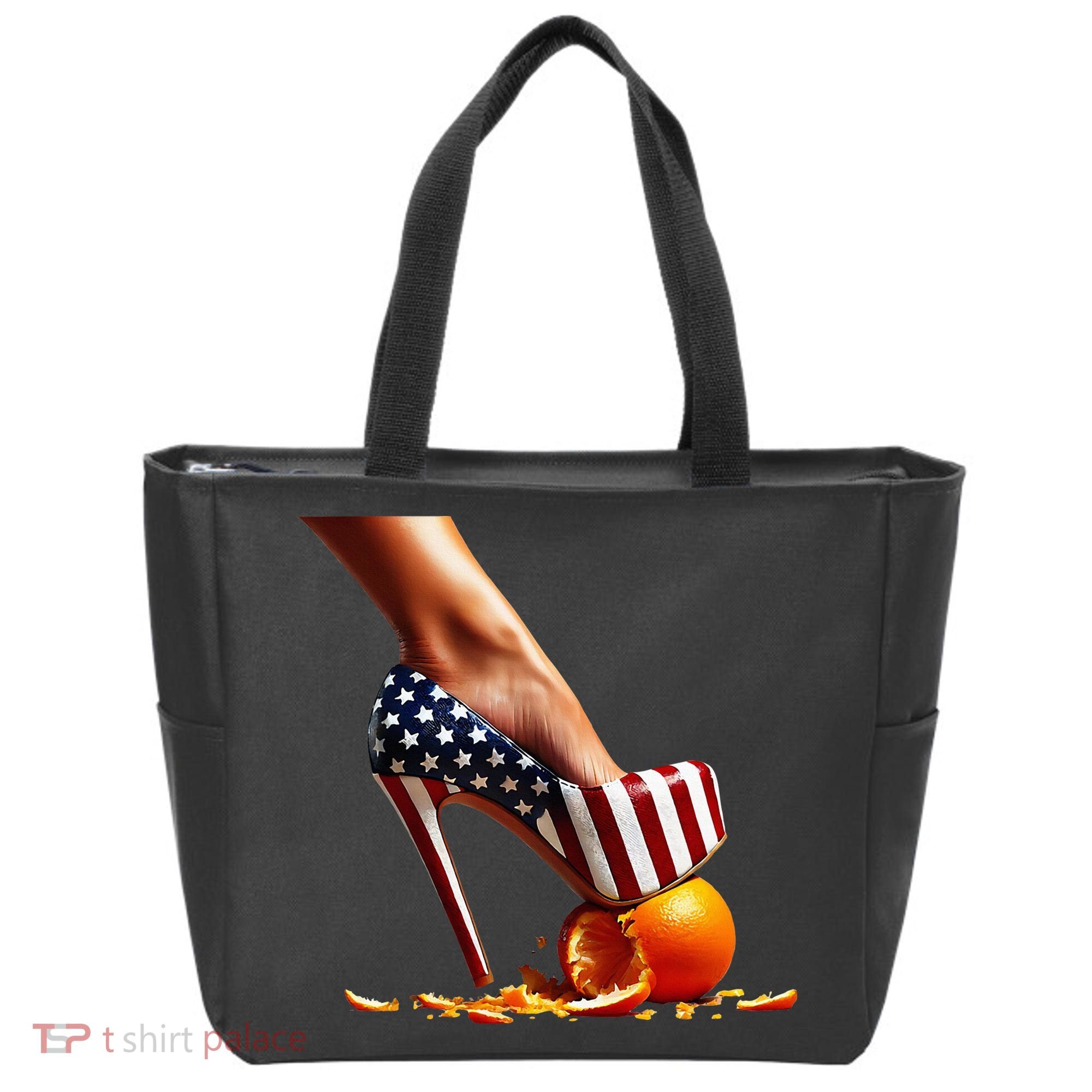 High Heels Squash Oranges; Kamala Harris Election Tote Bag