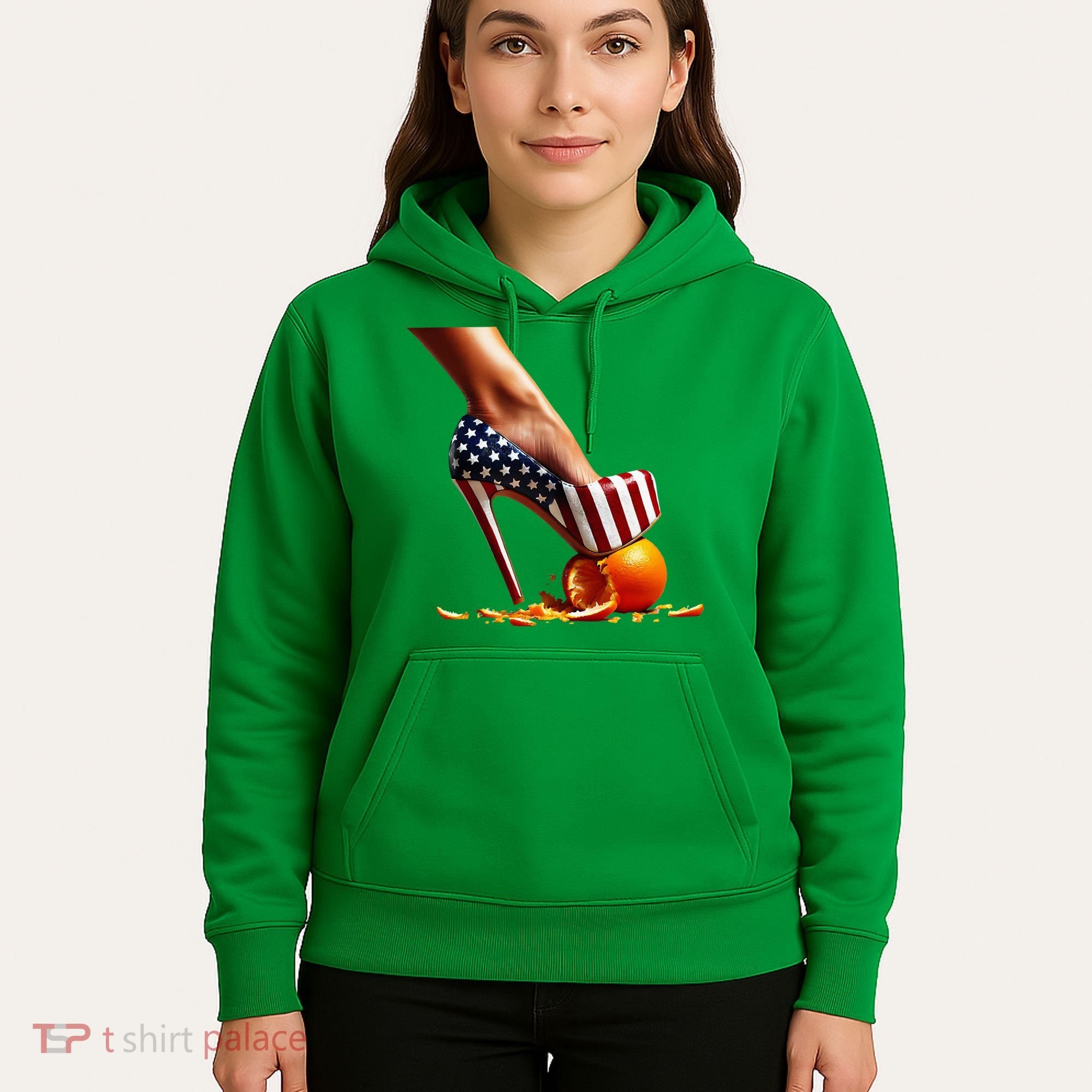 High Heels Squash Oranges; Kamala Harris Election Hoodie