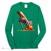 High Heels Squash Oranges; Kamala Harris Election Long Sleeve Shirt thumb 0