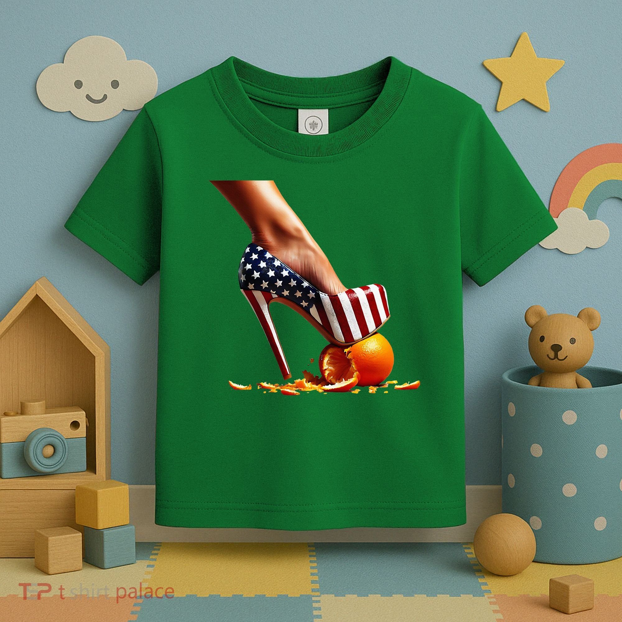 High Heels Squash Oranges; Kamala Harris Election Toddler T-Shirt