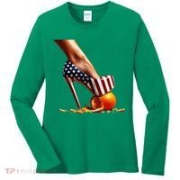 High Heels Squash Oranges; Kamala Harris Election Women's Long Sleeve Shirt thumb 0