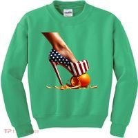 High Heels Squash Oranges; Kamala Harris Election Kids Sweatshirt thumb 0