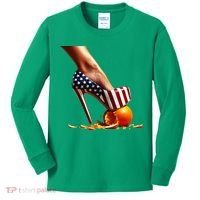 High Heels Squash Oranges; Kamala Harris Election Kids Long Sleeve Shirt thumb 0