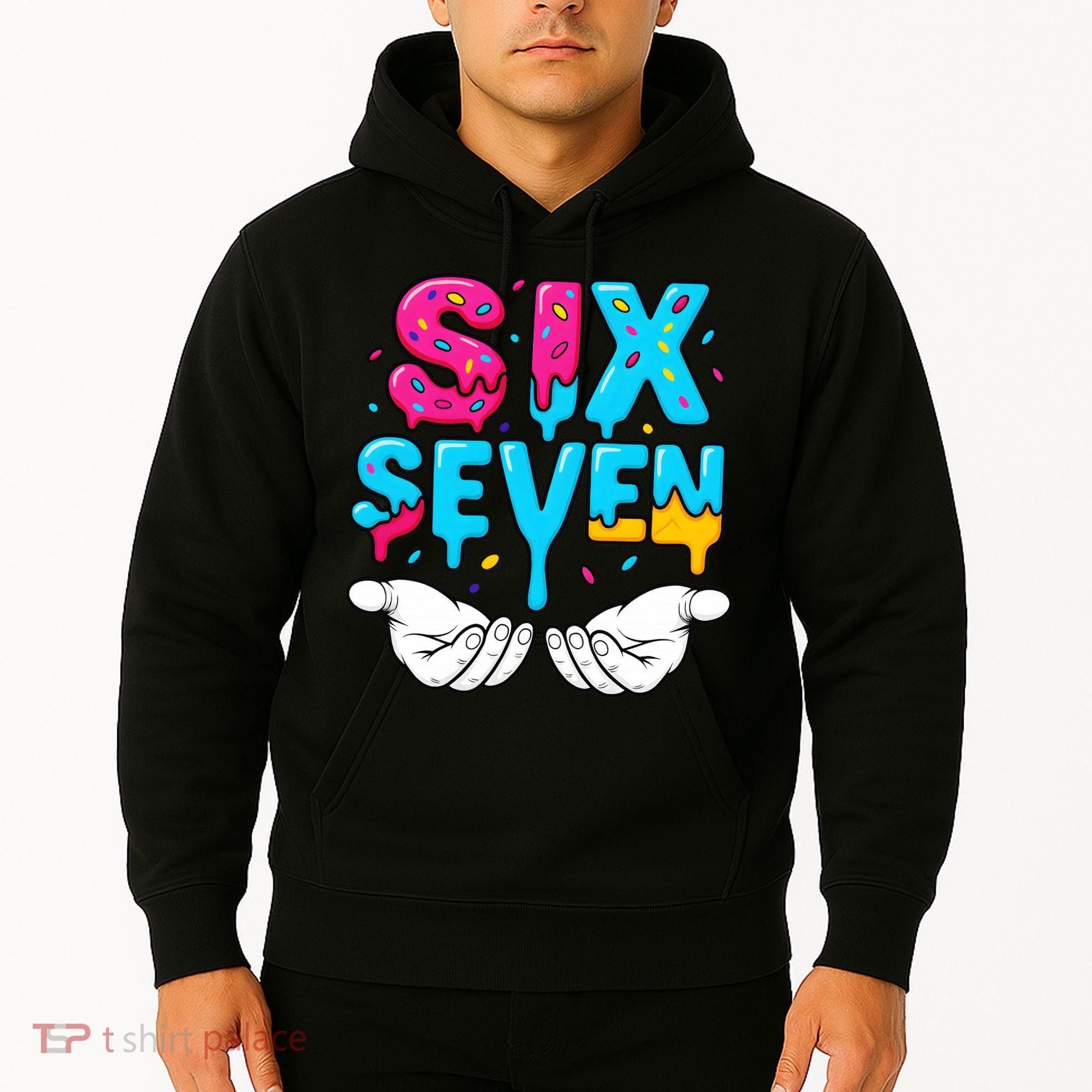 Hand Hold Six Seven Ice Cream Drip 6-7 Hoodie