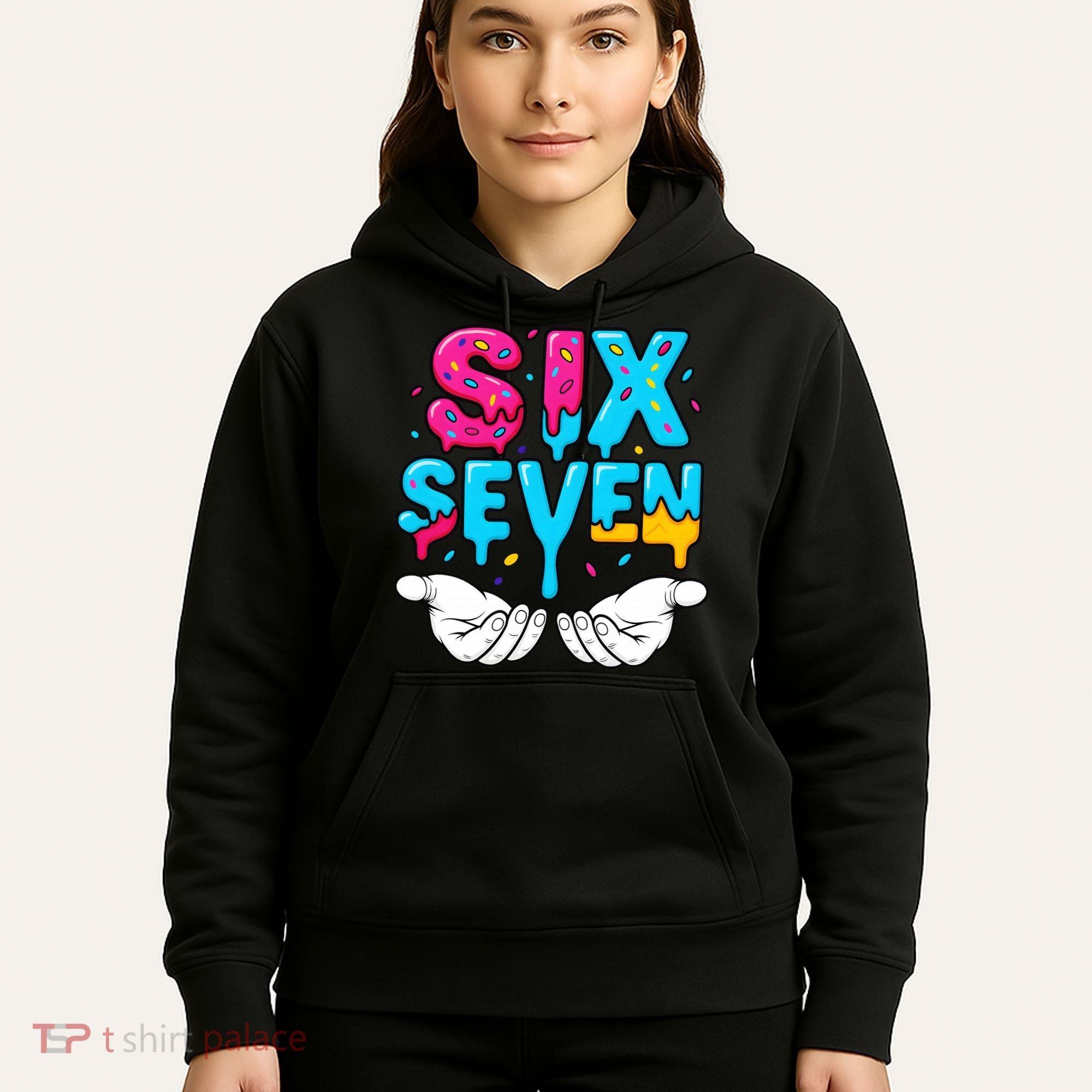 Hand Hold Six Seven Ice Cream Drip 6-7 Hoodie
