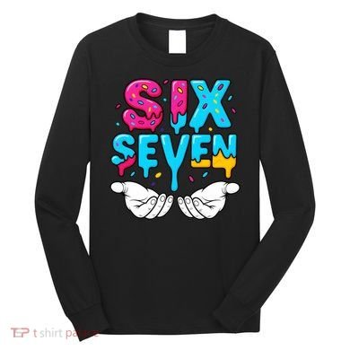 Hand Hold Six Seven Ice Cream Drip 6-7 Long Sleeve Shirt