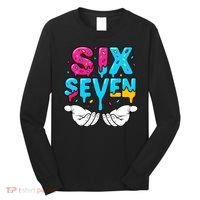 Hand Hold Six Seven Ice Cream Drip 6-7 Long Sleeve Shirt thumb 0