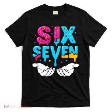 Hand Hold Six Seven Ice Cream Drip 6-7 T-Shirt