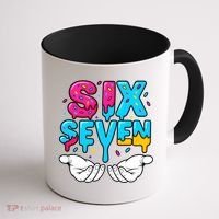 Hand Hold Six Seven Ice Cream Drip 6-7 Coffee Mug thumb 1