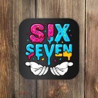 Hand Hold Six Seven Ice Cream Drip 6-7 Coaster thumb 0