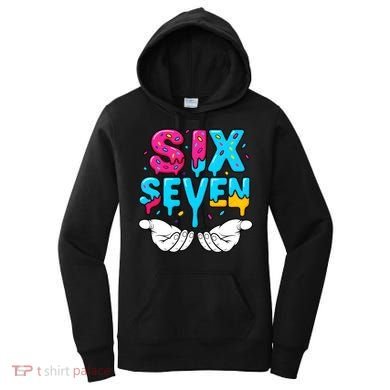 Hand Hold Six Seven Ice Cream Drip 6-7 Women's Hoodie