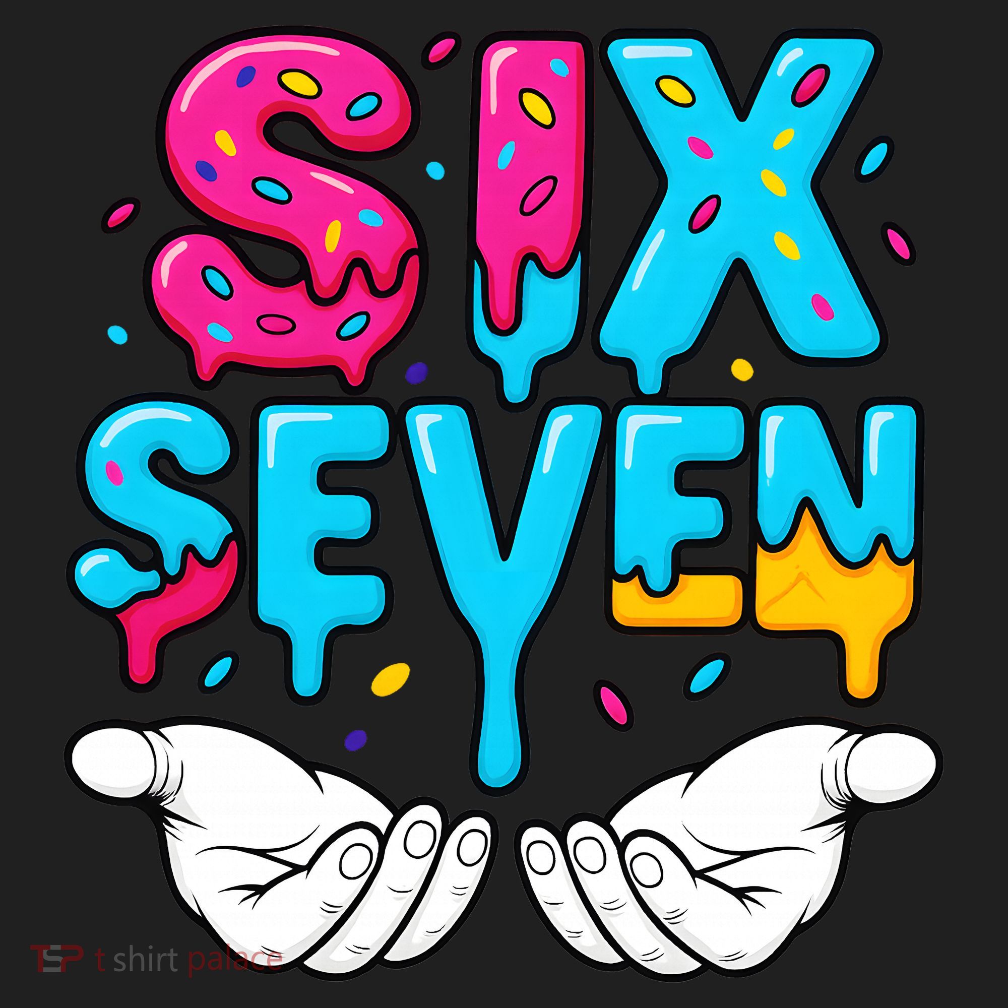 Hand Hold Six Seven Ice Cream Drip 6-7 Tumbler
