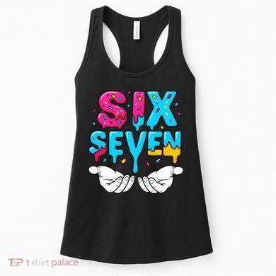 Hand Hold Six Seven Ice Cream Drip 6-7 Women's Tank Top