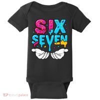 Hand Hold Six Seven Ice Cream Drip 6-7 Baby Bodysuit thumb 0