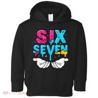 Hand Hold Six Seven Ice Cream Drip 6-7 Toddler Hoodie thumb 0