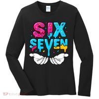 Hand Hold Six Seven Ice Cream Drip 6-7 Women's Long Sleeve Shirt thumb 0