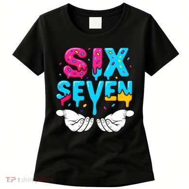 Hand Hold Six Seven Ice Cream Drip 6-7 Women's T-Shirt