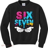 Hand Hold Six Seven Ice Cream Drip 6-7 Kids Sweatshirt thumb 0