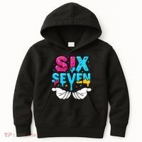 Hand Hold Six Seven Ice Cream Drip 6-7 Kids Hoodie thumb 0