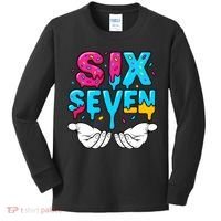 Hand Hold Six Seven Ice Cream Drip 6-7 Kids Long Sleeve Shirt thumb 0
