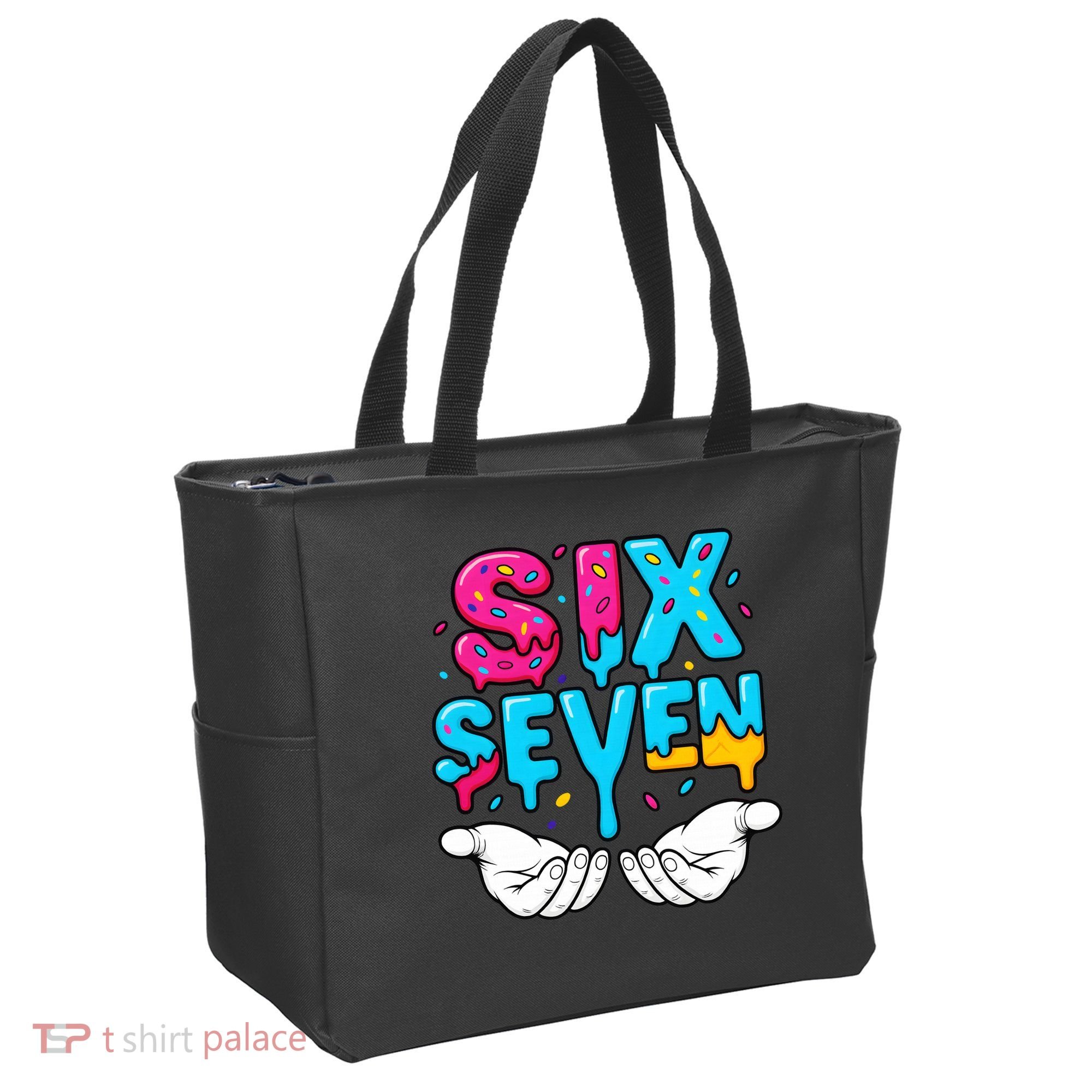 Hand Hold Six Seven Ice Cream Drip 6-7 Tote Bag