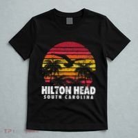 Hilton Head South Carolina Retro Sunset Style Beach Island T-Shirt thumb 5