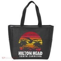 Hilton Head South Carolina Retro Sunset Style Beach Island Tote Bag thumb 0
