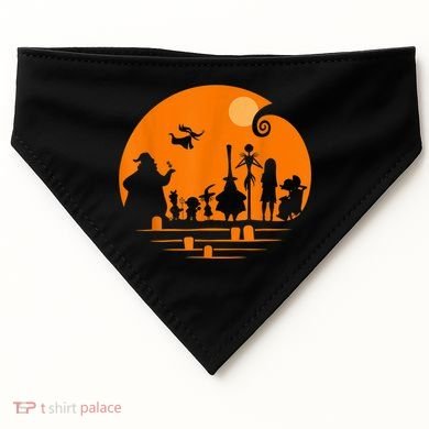 He Halloween Silhouette USA-Made Doggie Bandana