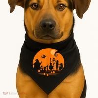 He Halloween Silhouette USA-Made Doggie Bandana thumb 1