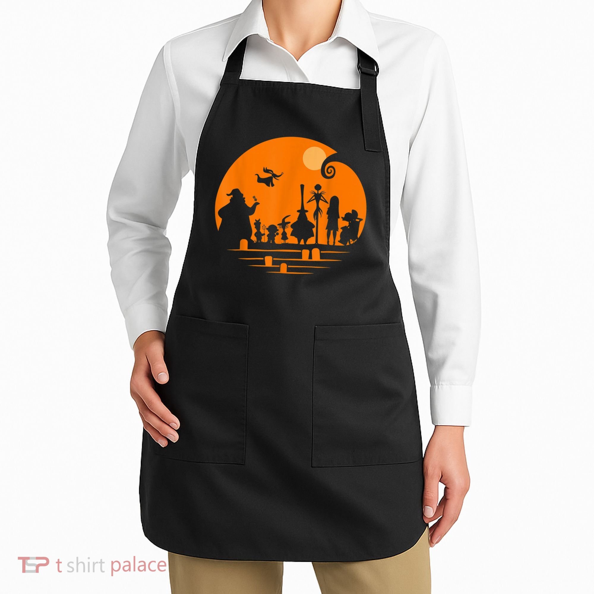 He Halloween Silhouette Apron