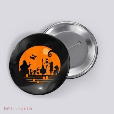 He Halloween Silhouette Button