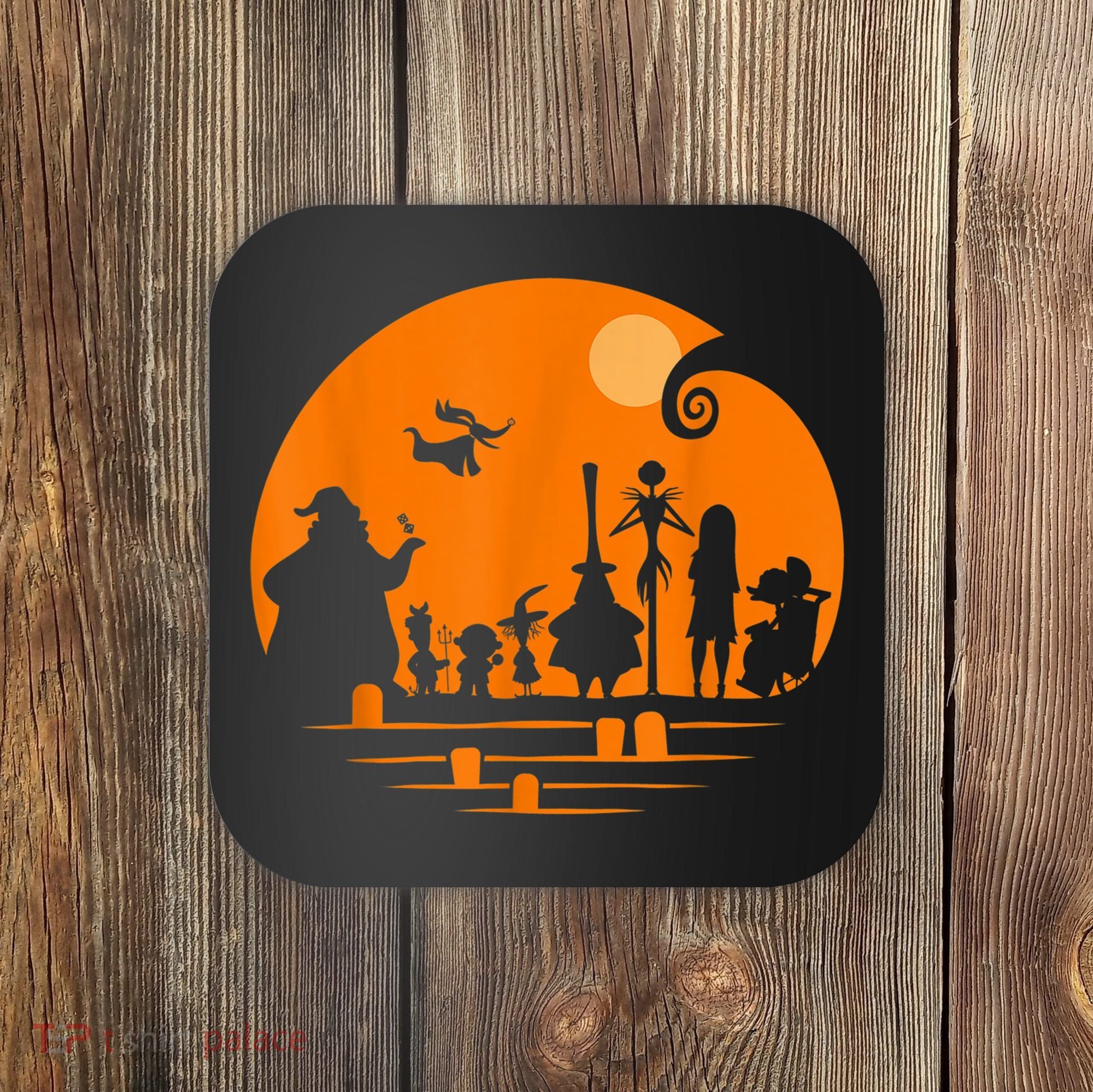 He Halloween Silhouette Coaster