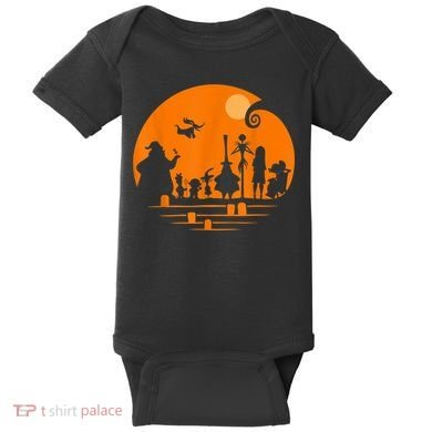 He Halloween Silhouette Baby Bodysuit