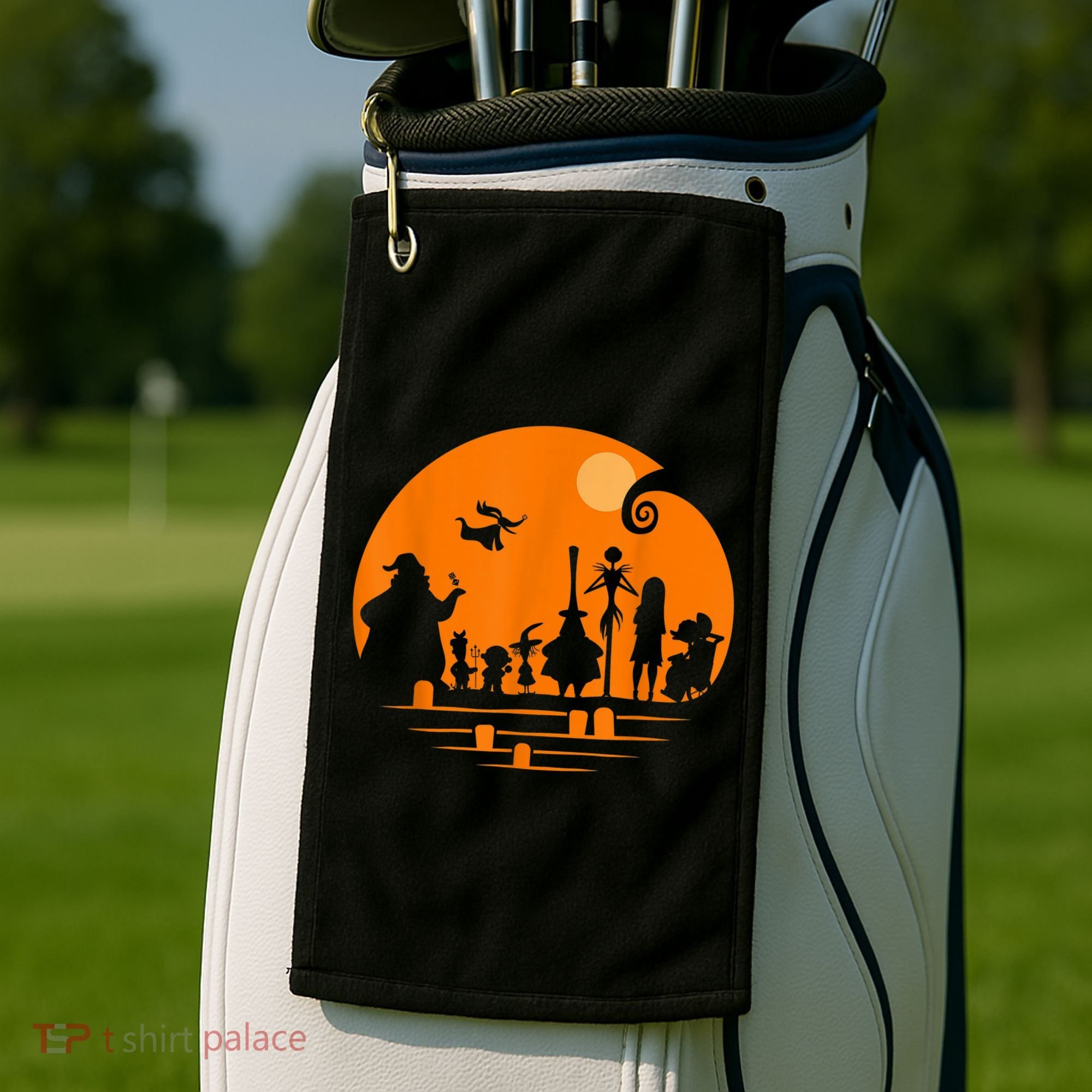 He Halloween Silhouette Golf Towel
