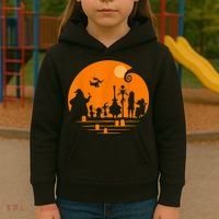 He Halloween Silhouette Kids Hoodie thumb 3