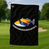 HumuhumunukunukuapuaA Hawaiian State Fish Golf Towel thumb 1