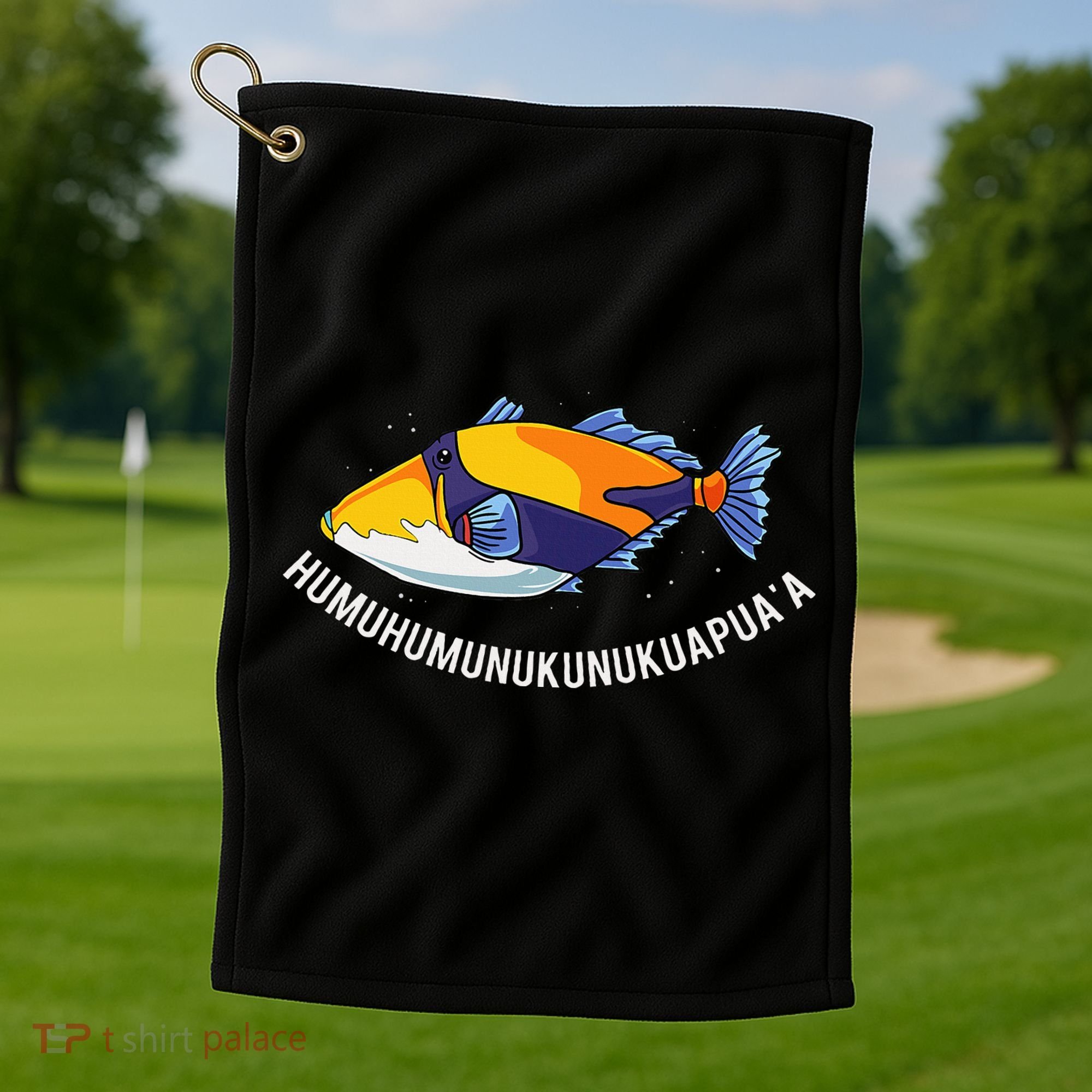 HumuhumunukunukuapuaA Hawaiian State Fish Golf Towel