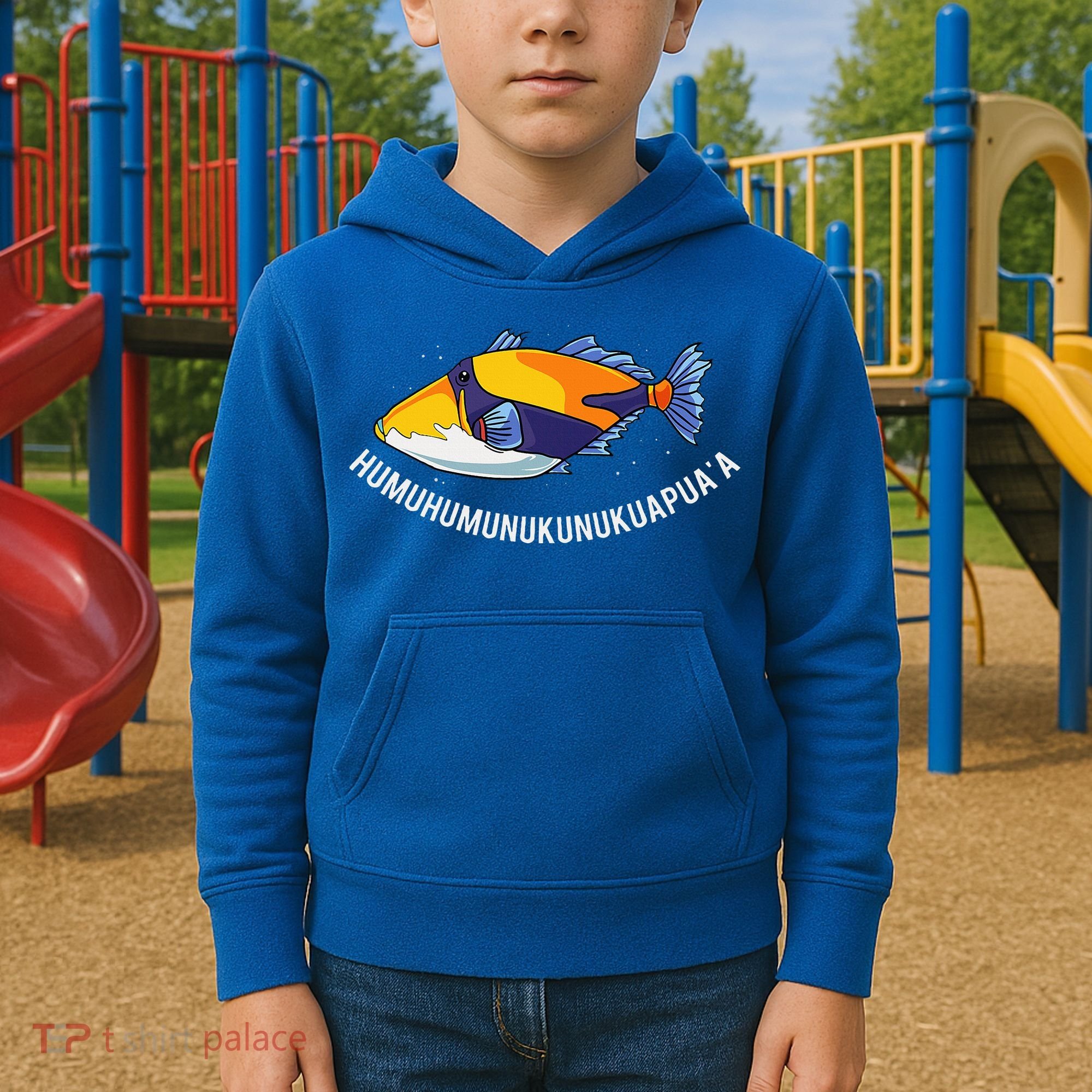 HumuhumunukunukuapuaA Hawaiian State Fish Kids Hoodie