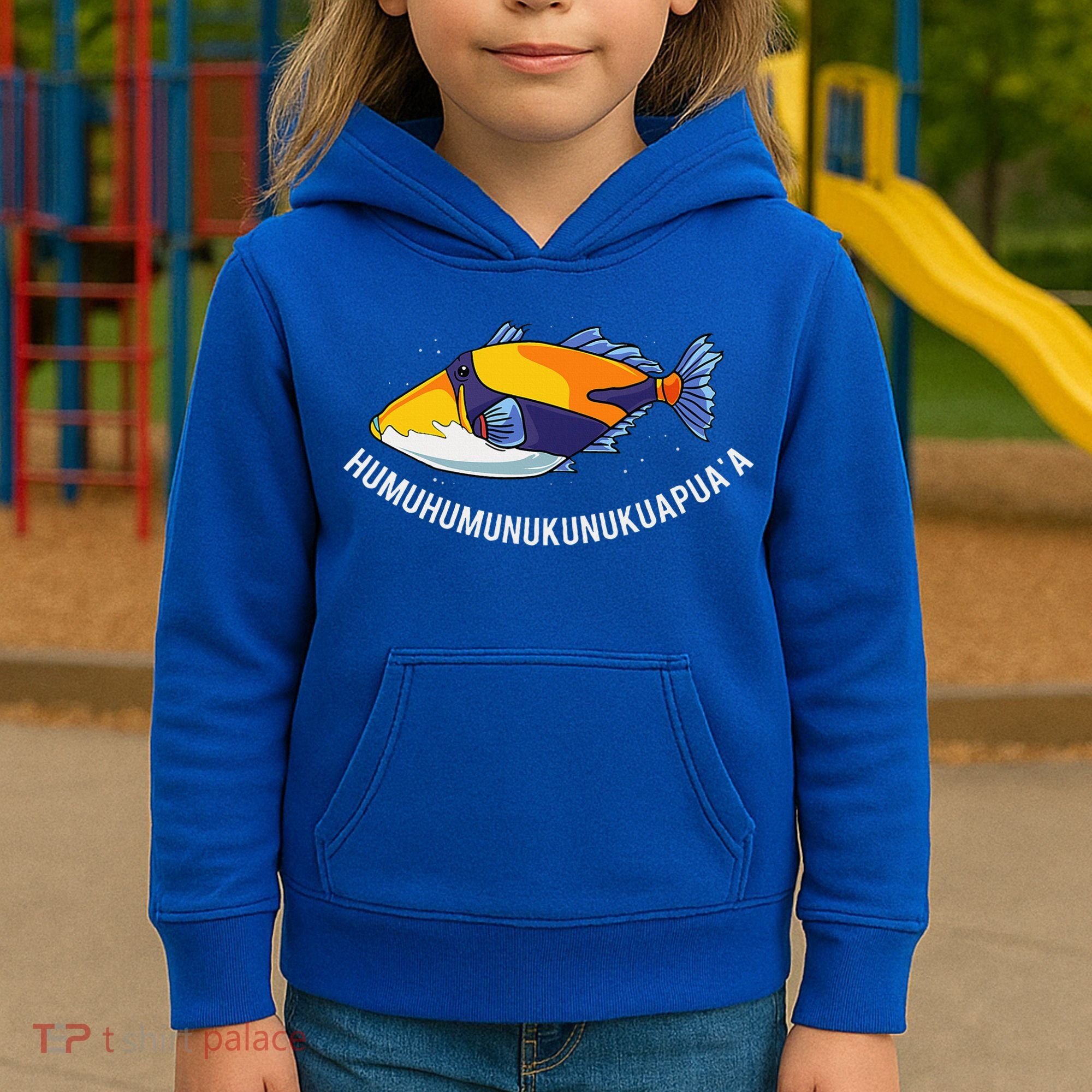 HumuhumunukunukuapuaA Hawaiian State Fish Kids Hoodie