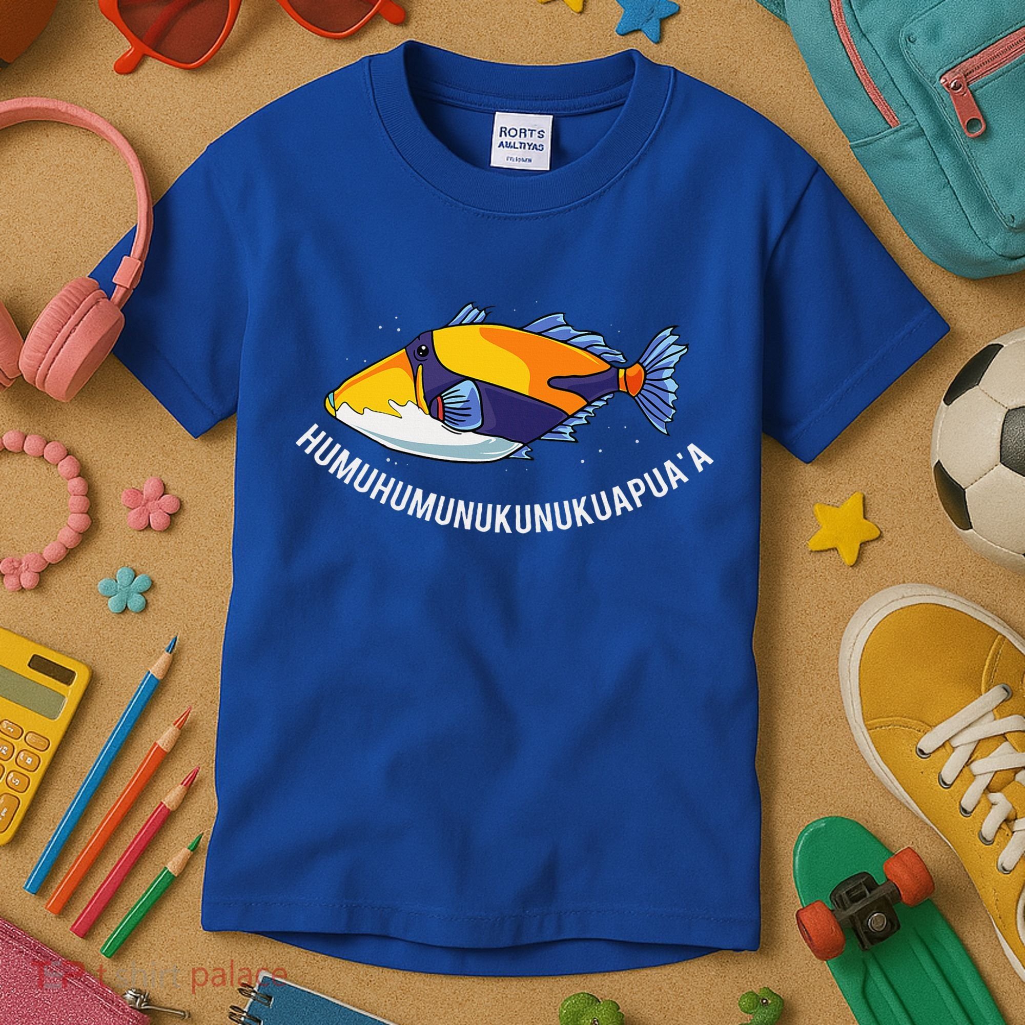 HumuhumunukunukuapuaA Hawaiian State Fish Kids T-Shirt