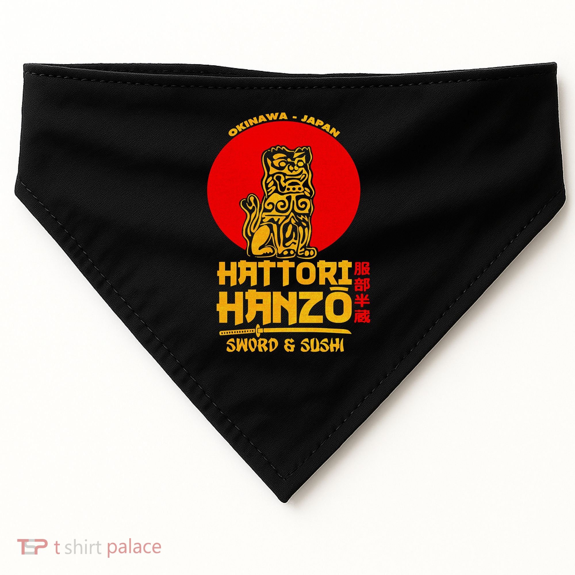 Hattori Hanzos Sword And Sushi USA-Made Doggie Bandana