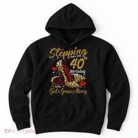 High Heels Stepping Into My 40th Birthday 40 And Fabulous Hoodie thumb 0