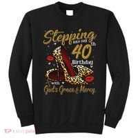 High Heels Stepping Into My 40th Birthday 40 And Fabulous Sweatshirt thumb 0