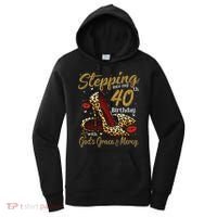 High Heels Stepping Into My 40th Birthday 40 And Fabulous Women's Hoodie thumb 0